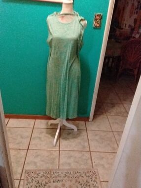 Gudrun Sjoden Mint Green Sleeveless Maxi Dress